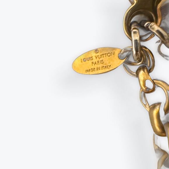 Louis Vuitton Bijou De Sac Insolence Bag Charm Keychain Gold Resin Multicolor - Picture 3 of 16